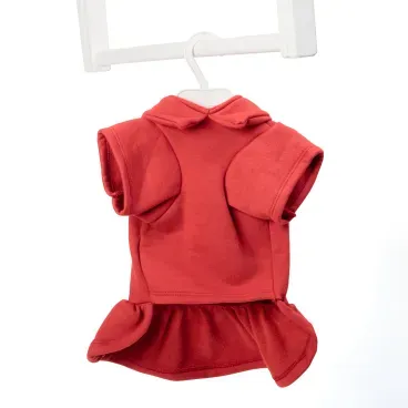 Vestido de Moletom Bichinho Chic Terracota-02